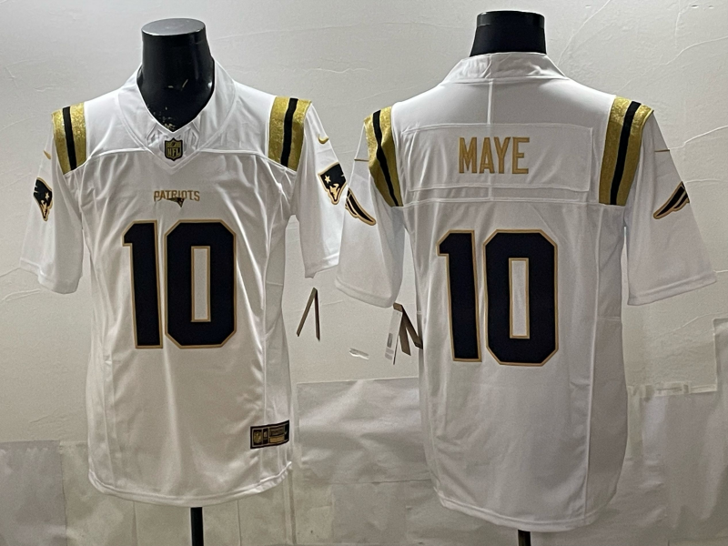 Men 2026 New England Patriots #10 Maye white Nike Limited NFL Jersey 03->new england patriots->NFL Jersey